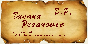 Dušana Pešanović vizit kartica